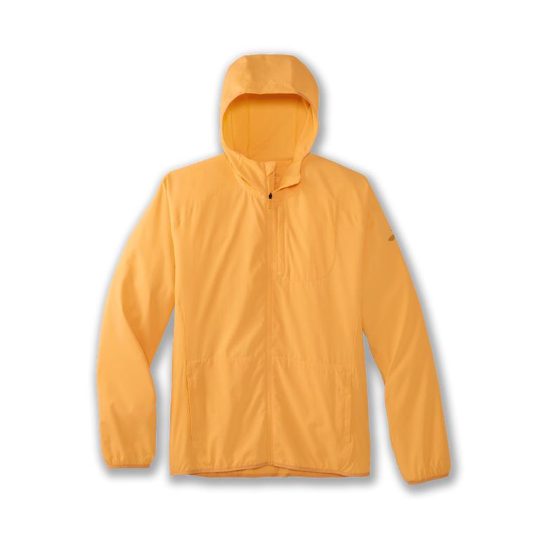 Brooks Canopy - Mens Running Jackets - Fluoro Orange (97413UTWN)